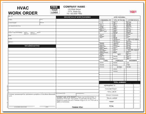 Hvac Service order Invoice Template Unique 13 Hvac Invoice Template