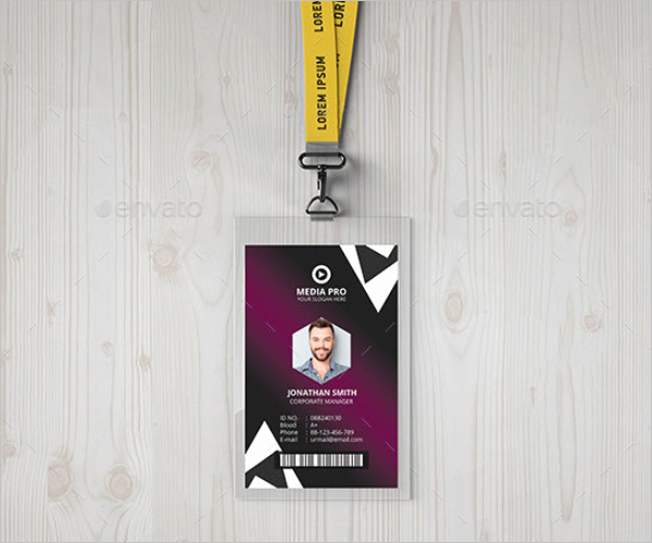 Id Card Template Photoshop New 38 Id Card Templates Free Word Pdf Excel Png Psd Designs