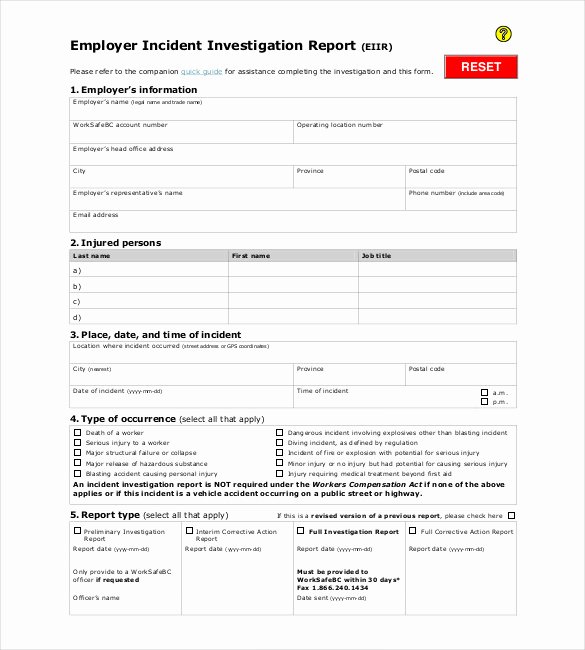 Incident Investigation Report Template Fresh 18 Investigation Report Templates Doc Pdf Word Pages
