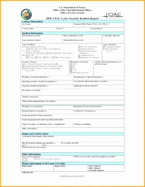 Incident Response Report Template New Puter Incident Response Plan Template Incident Response