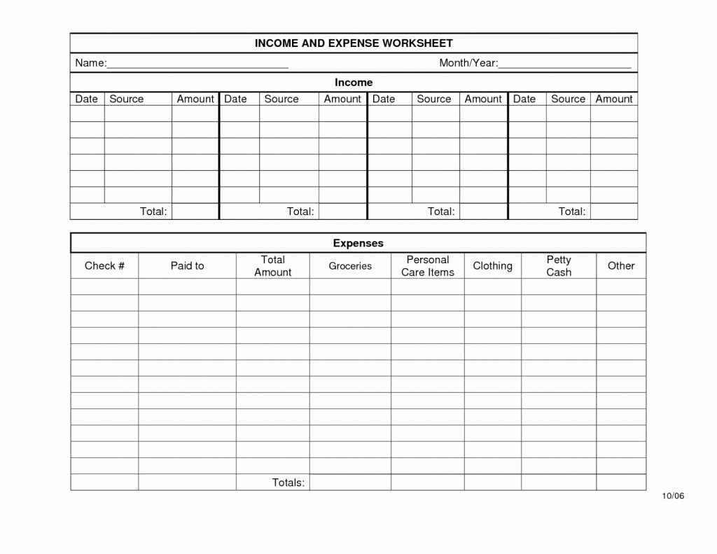 Income and Expense Worksheet Template Luxury Small Business In E and Expense Worksheet Spreadsheet