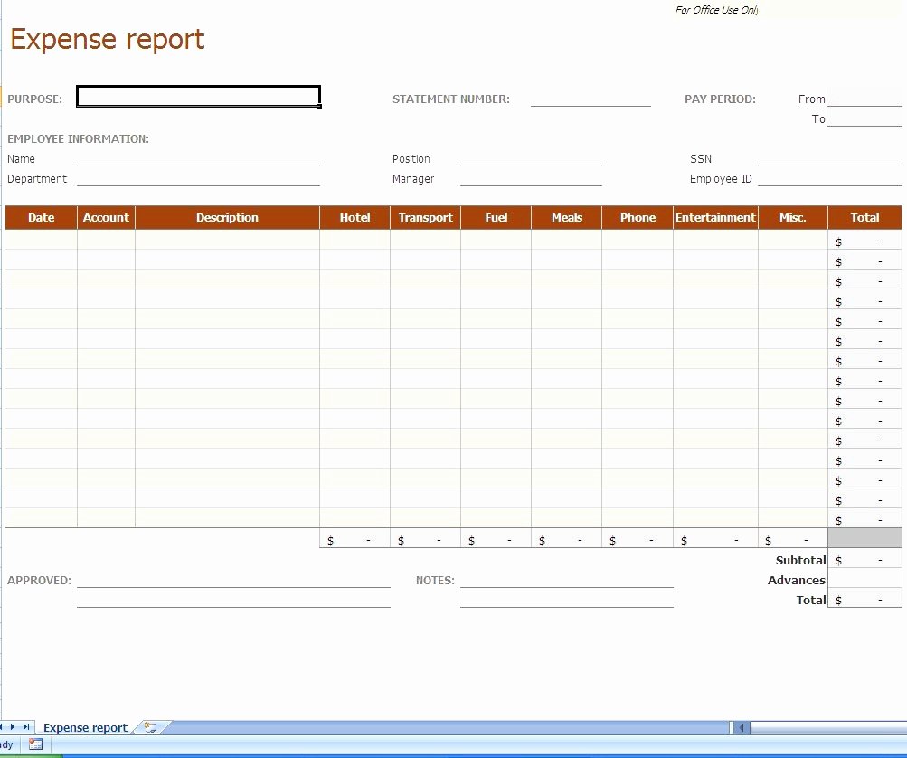 Income Expense Report Template Elegant Blank Expense Report Mughals