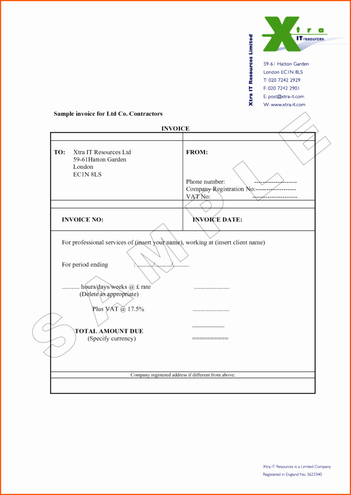 Independent Contractor Invoice Template Free Beautiful Independent Contractor Invoice Sample Spreadsheet