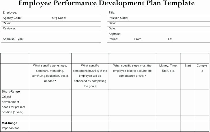 Individual Development Plan Template Excel Lovely Simple Individual Development Plan Employee Templates