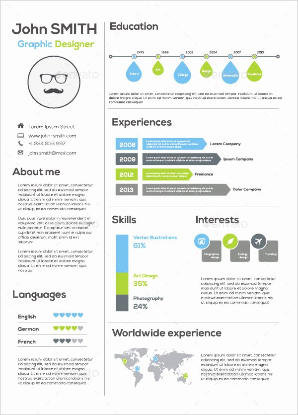 Infographic Resume Template Free Best Of 33 Infographic Resume Templates Free Sample Example