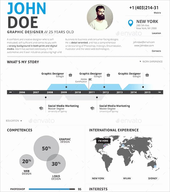 Infographic Resume Template Free Fresh 29 Awesome Infographic Resume Templates You Want to Steal