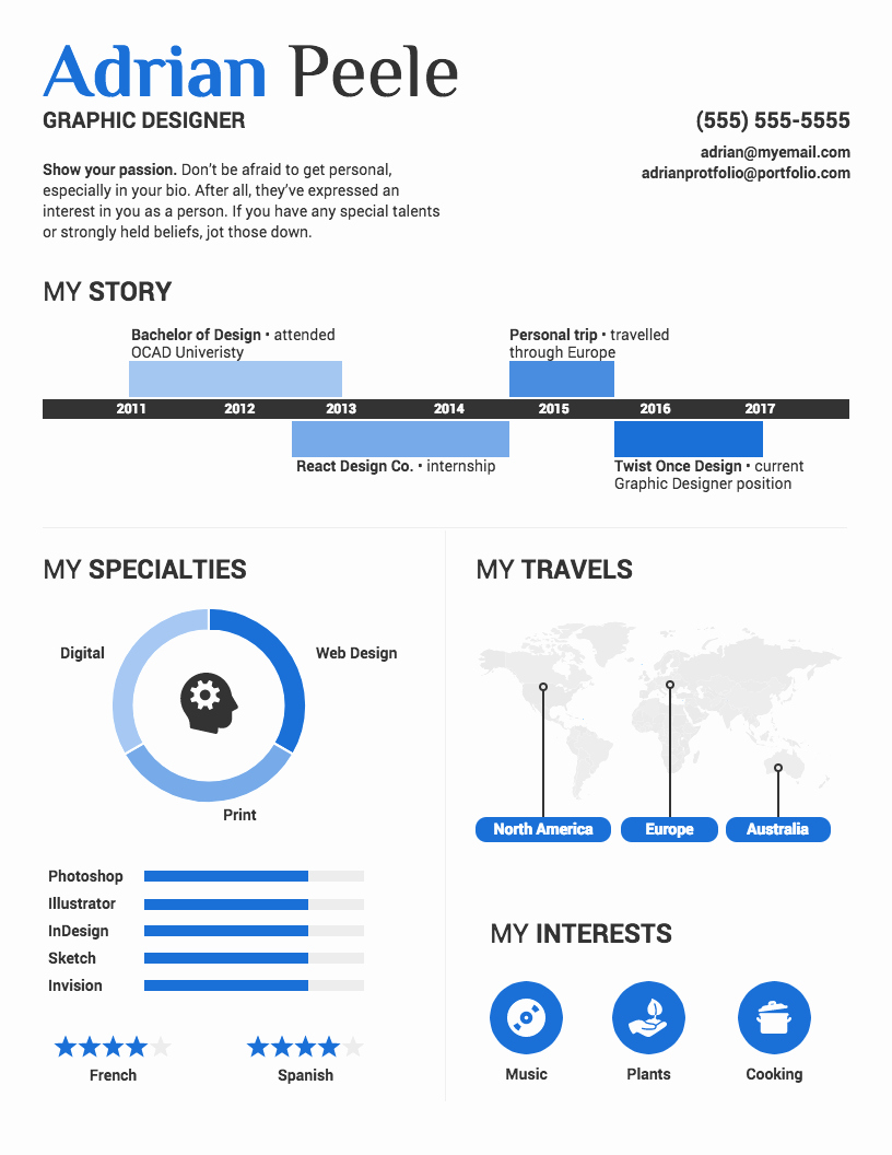 Infographic Resume Template Word Beautiful Infographic Resume Template Venngage