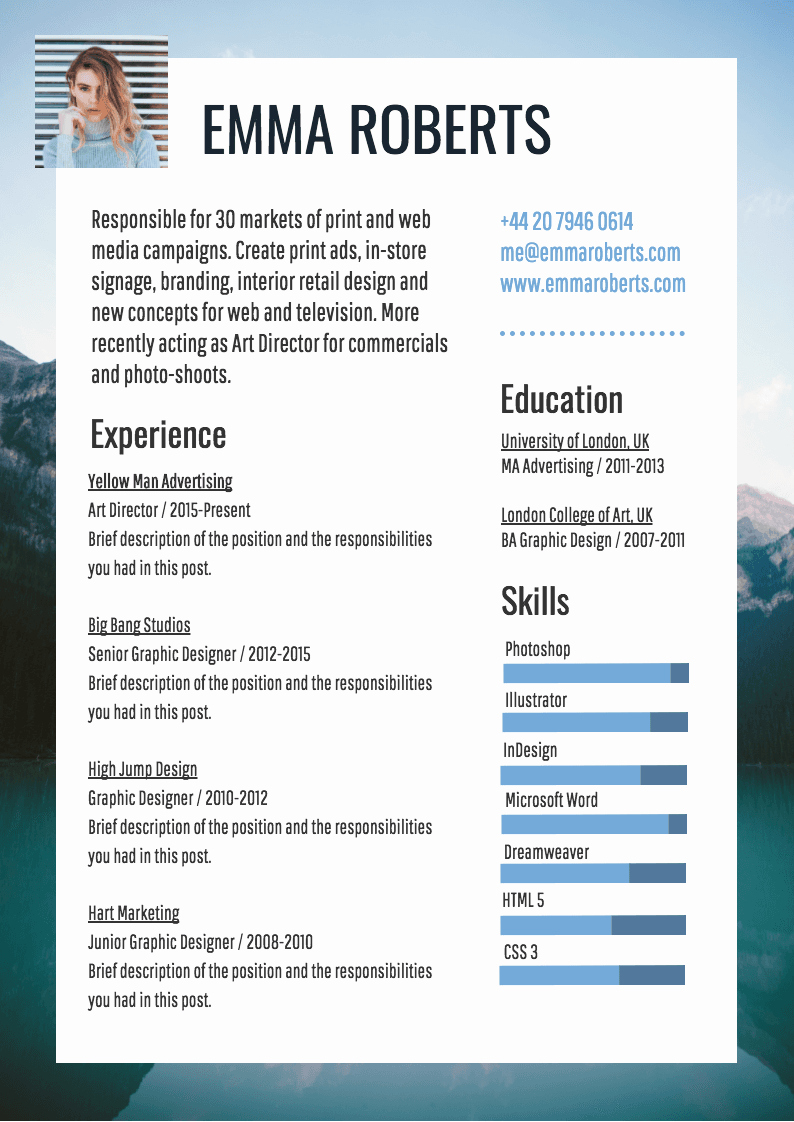 Infographic Resume Template Word New Infographic Resume Template Venngage