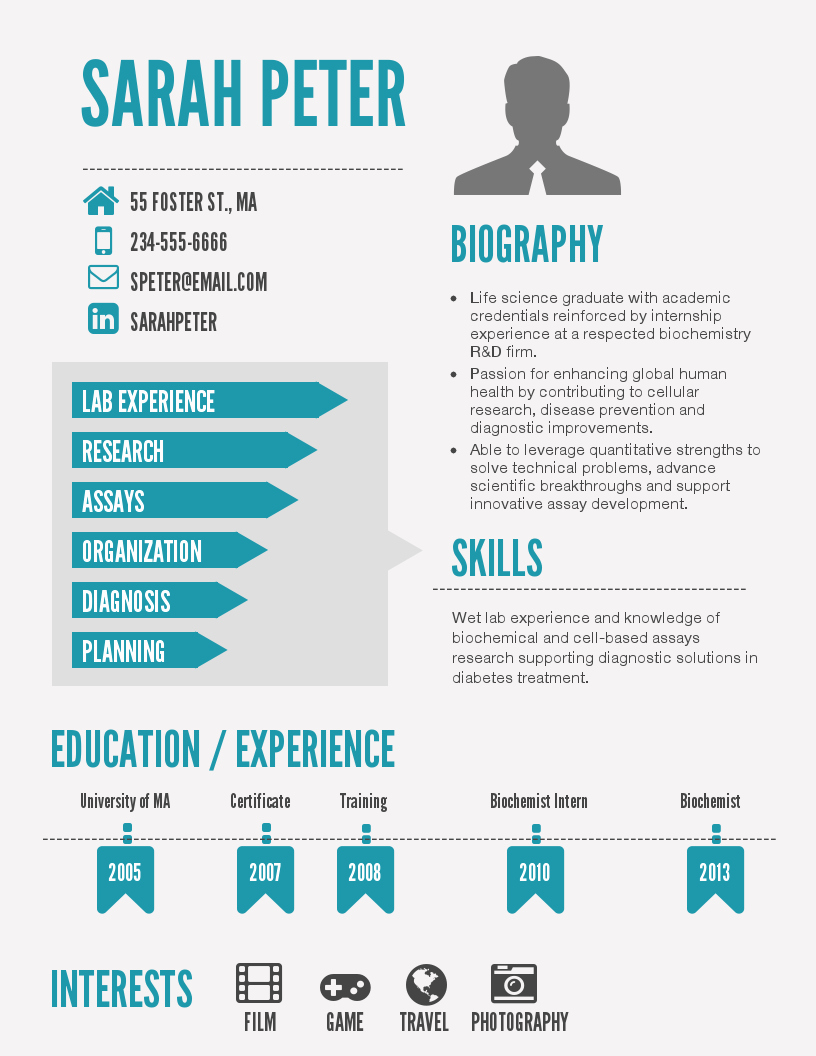 Infographic Resume Template Word New Infographic Resume Template Venngage