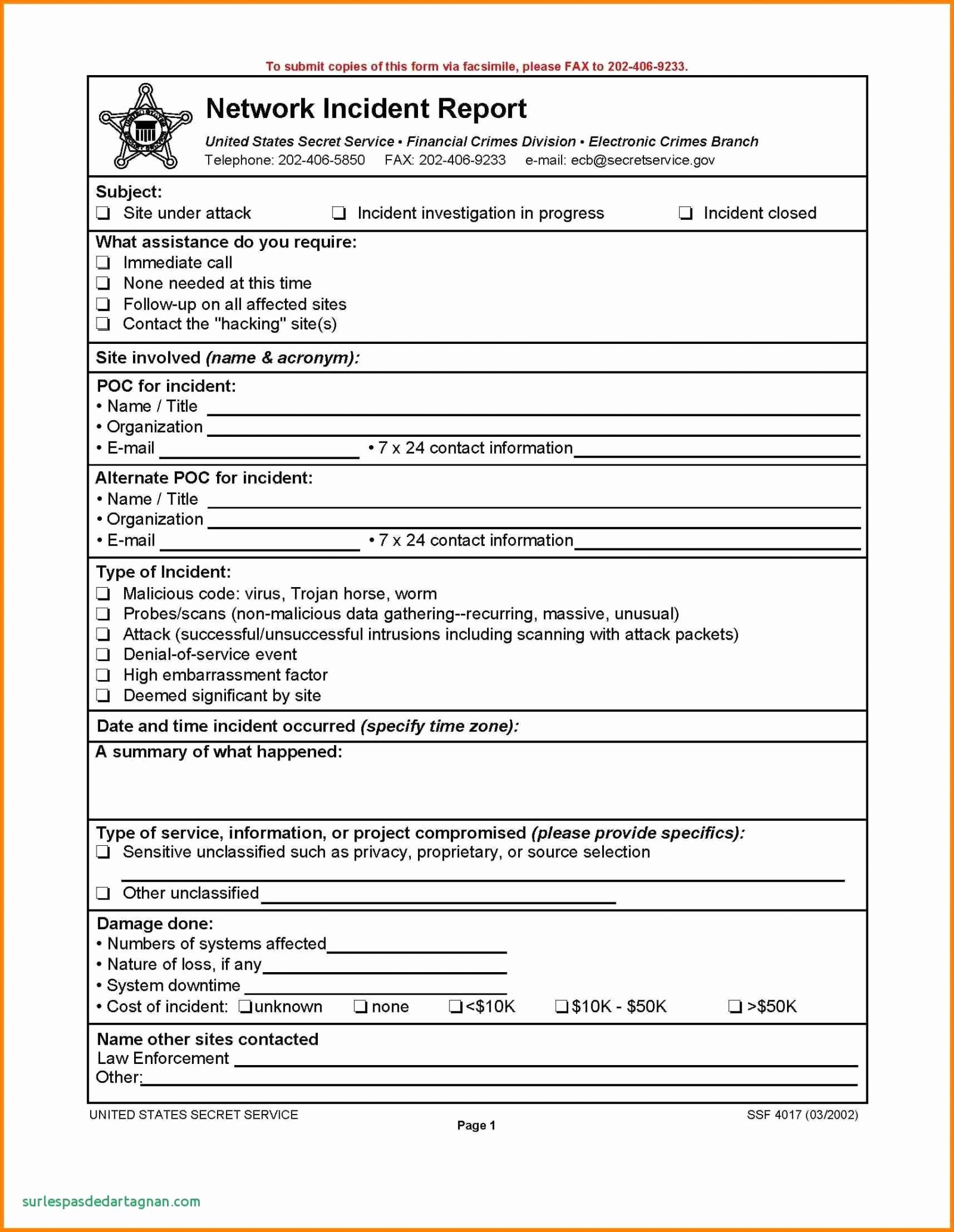 Information Security Incident Report Template Elegant Security Incident Report Template