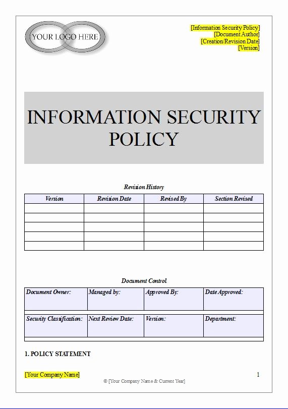 Information Security Policy Template Fresh Anti Money Laundering Policy &amp; Procedure