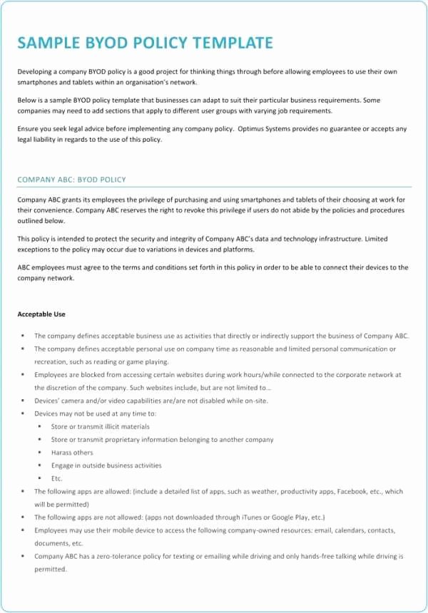 Information Security Policy Template Luxury 28 Best Information Security Policy Document Template