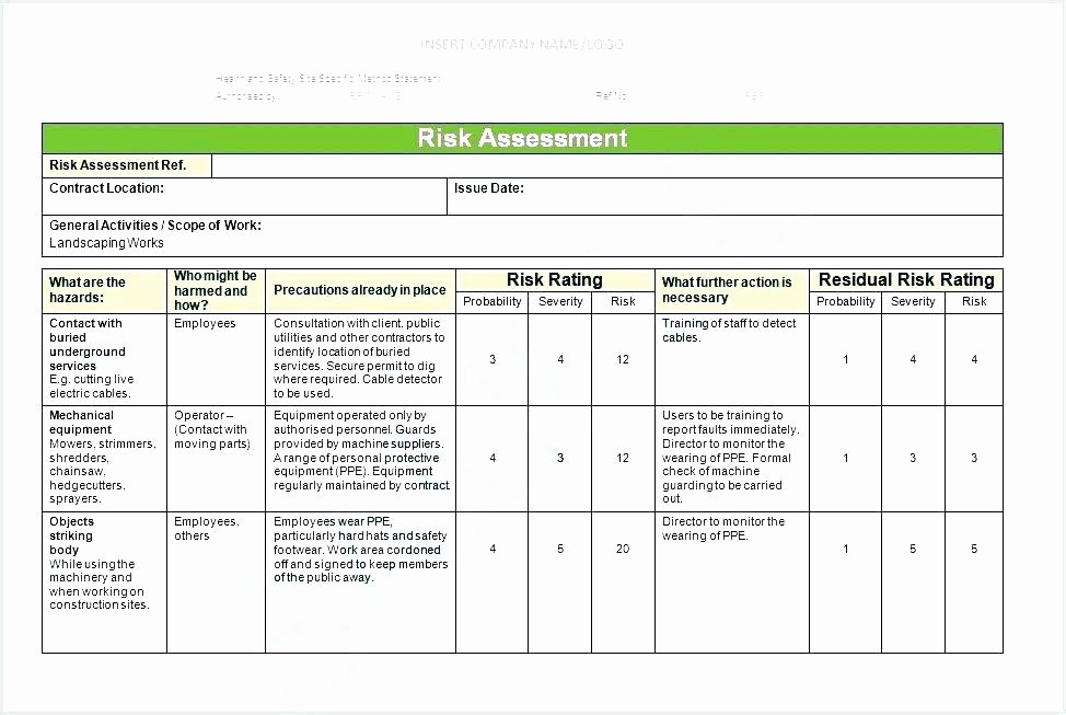 Information Security Risk assessment Template Lovely Security Risk assessment Template – Illwfo