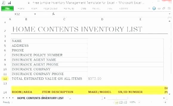Information Technology Inventory Template Luxury Simple Inventory Sheet Template Physical Spreadsheet