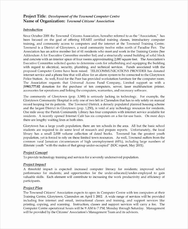 Information Technology Proposal Template Lovely 14 Information Technology Project Proposal Templates