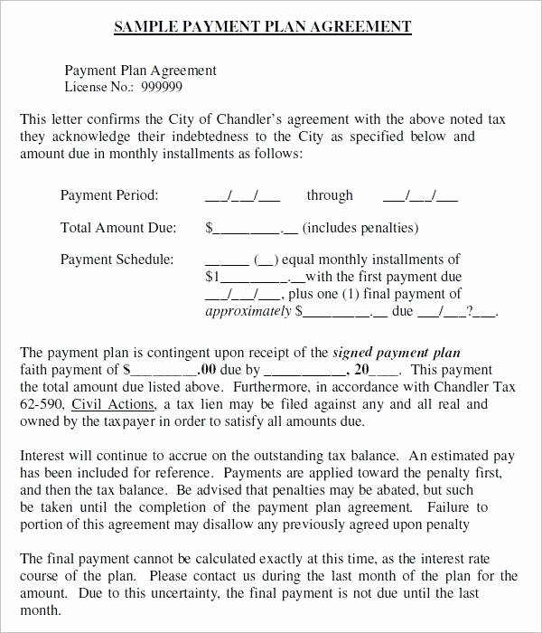 Installment Payment Agreement Template Elegant 78 New Installment Payment Agreement Template