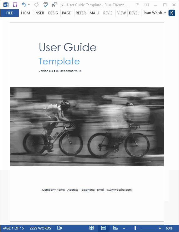 Instruction Manual Template Word Awesome User Guide Templates forms and Checklists Technical