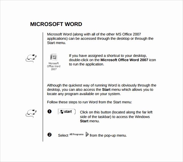 Instruction Manual Template Word New 8 Technical Manual Templates to Download