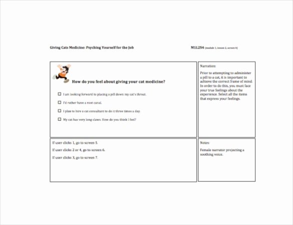 Instructional Design Storyboard Template Inspirational 6 Instruction Templates Doc Pdf Excel