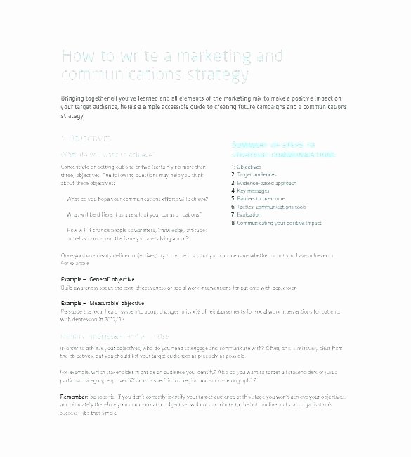 Integrated Marketing Communications Plan Template Inspirational Marketing Munications Plan Template