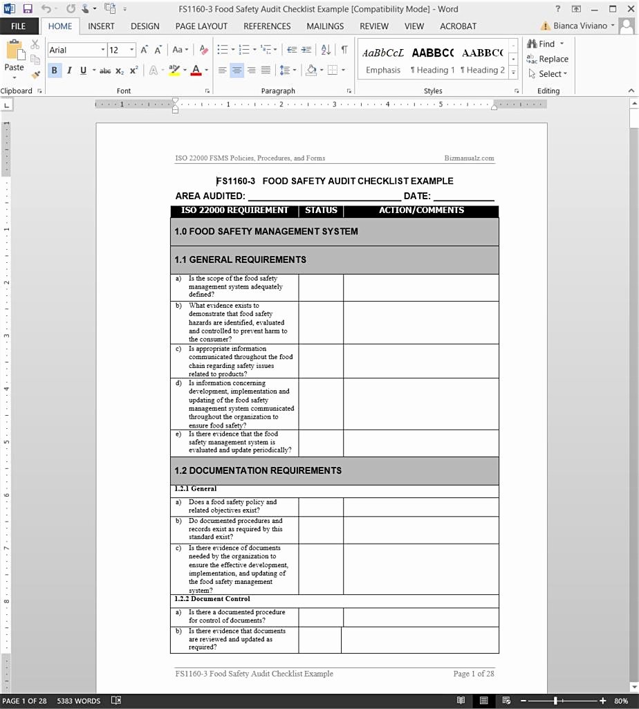 Internal Audit forms Template Inspirational Audit form Template Example Mughals