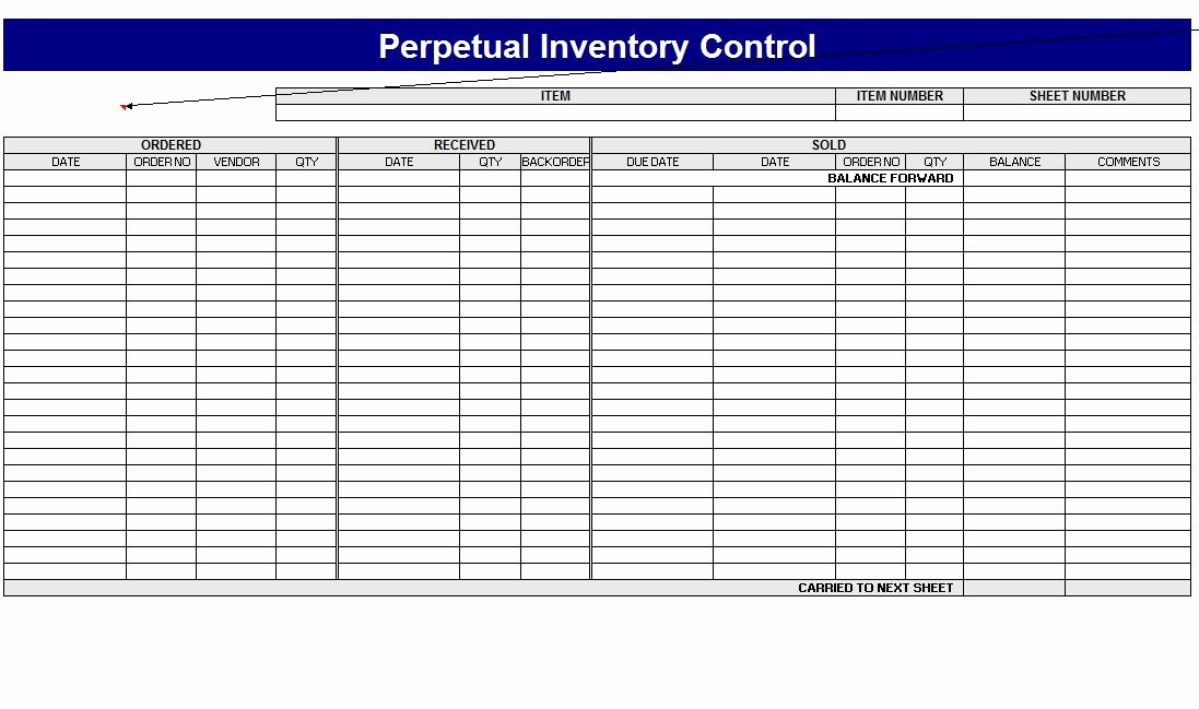 Inventory Control Excel Template Fresh Inventory Control Sheet