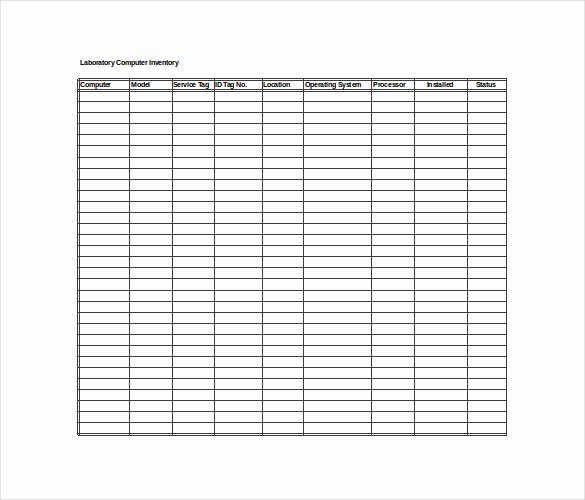 Inventory List Template Excel Awesome Inventory Spreadsheet Template 5 Free Word Excel