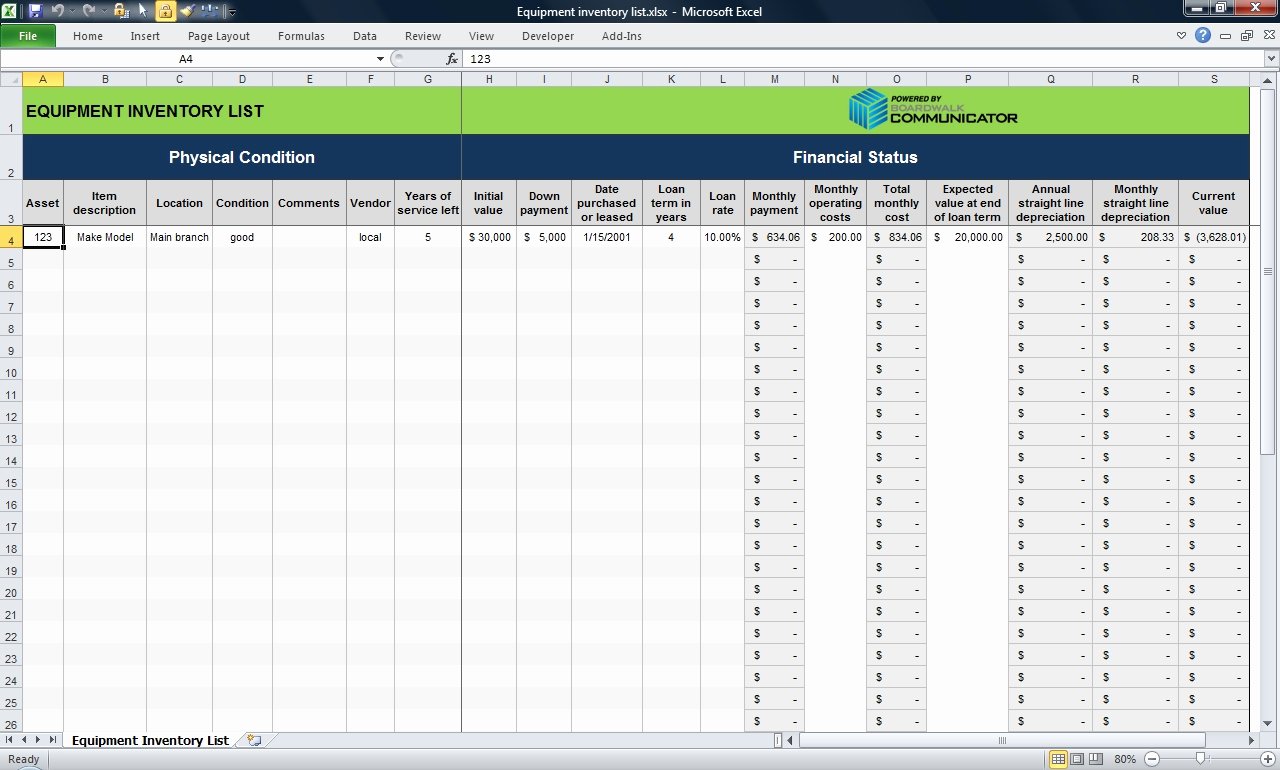 Inventory Sheet Template Excel Unique 4 Inventory Management Templates Excel Excel Xlts