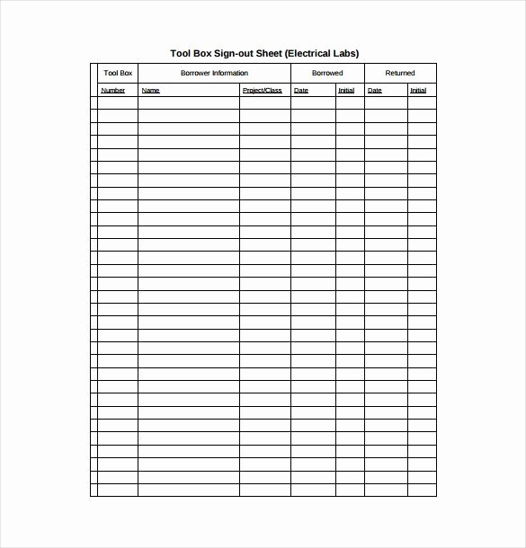 Inventory Sign Out Sheet Template Elegant Inventory Sign Out Sheet Template Free Download 20