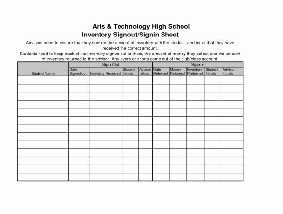 Inventory Sign Out Sheet Template Inspirational Inventory Sheet Template 40 Ready to Use Excel Sheets