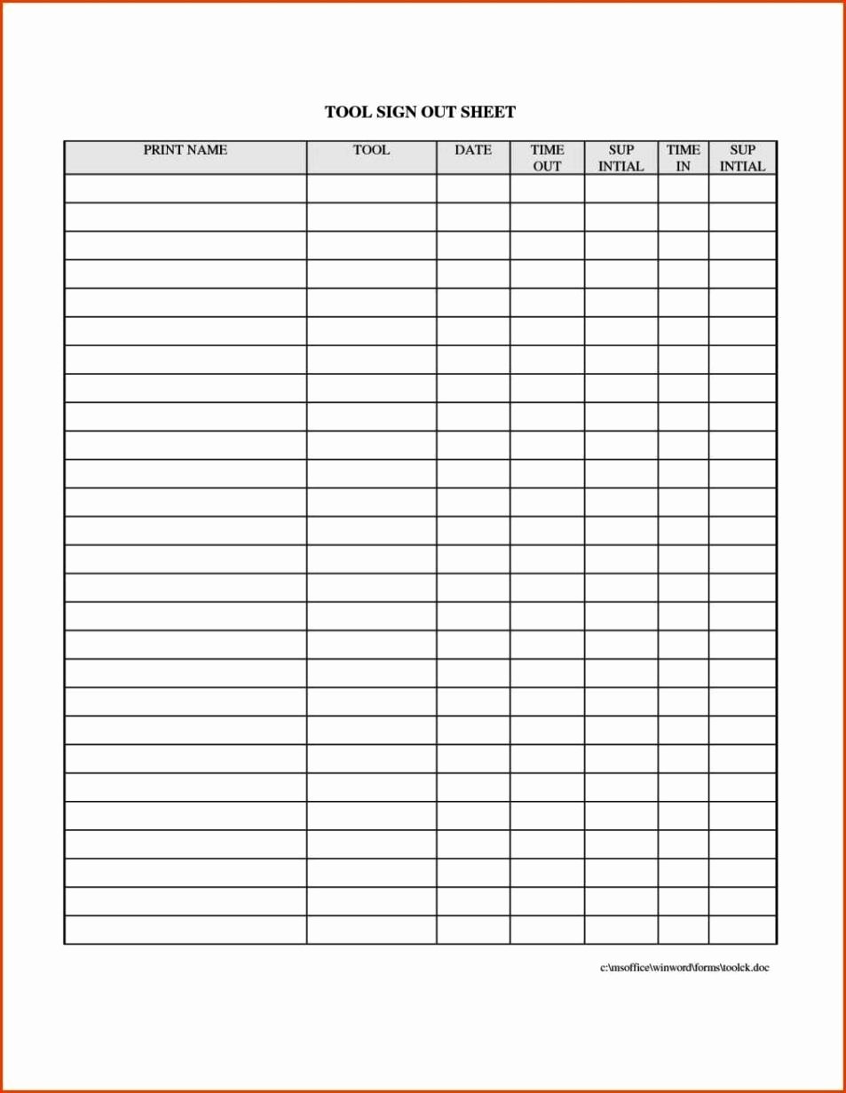 Inventory Sign Out Sheet Template New Inventory Sign Out Sheet Template Sampletemplatess