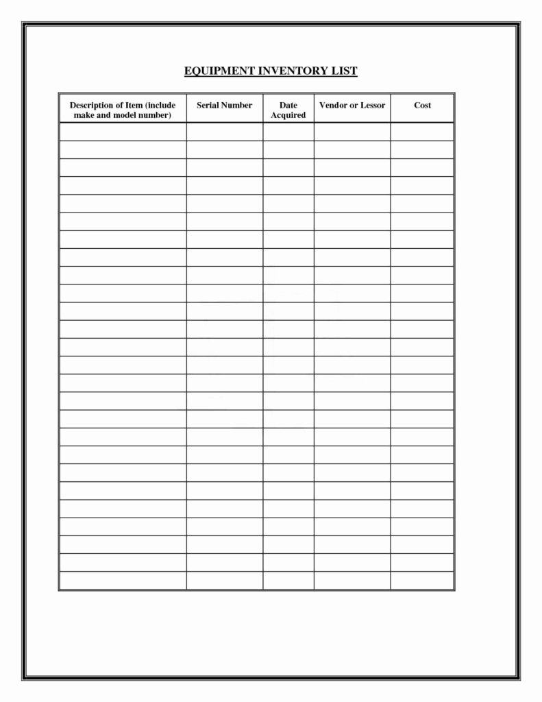Inventory Worksheet Template Excel New Simple Inventory Sheet Template and Excel Inventory