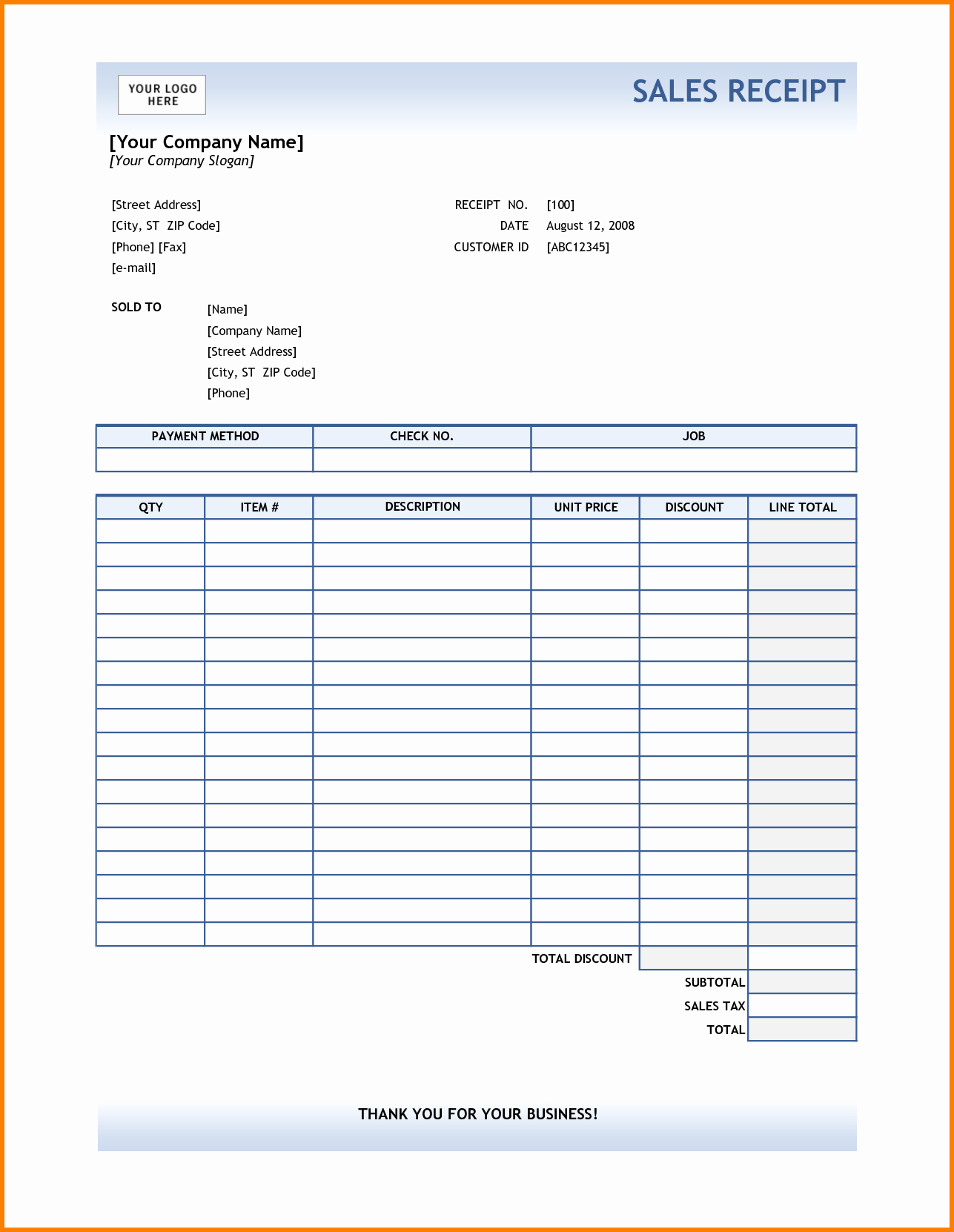 Invoice and Receipt Template Awesome Business Receipt Template Mughals