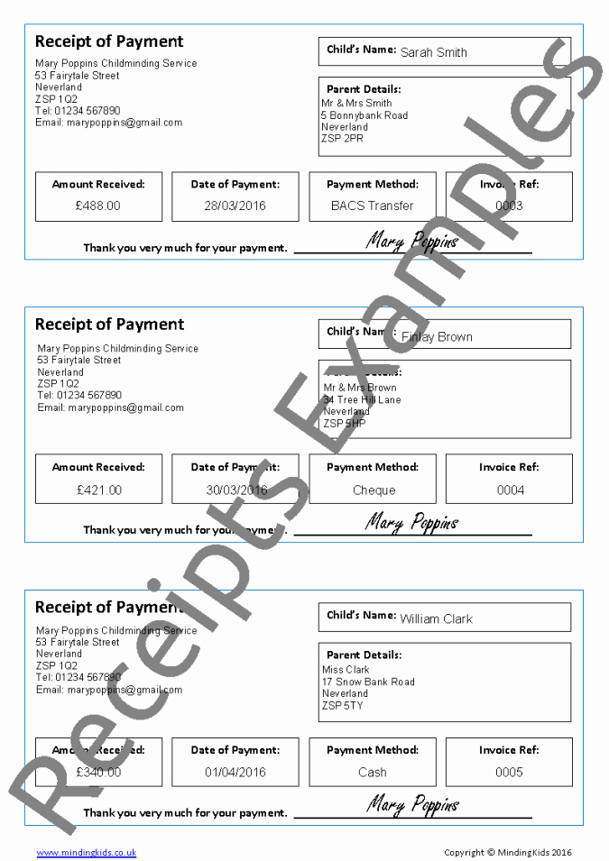 Invoice and Receipt Template Lovely New Invoice &amp; Receipt Templates Mindingkids
