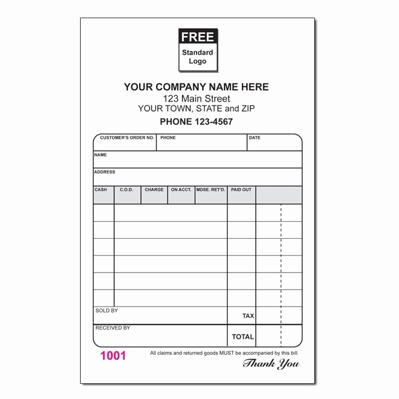 Invoice and Receipt Template Lovely Small Sales Receipt Invoice form
