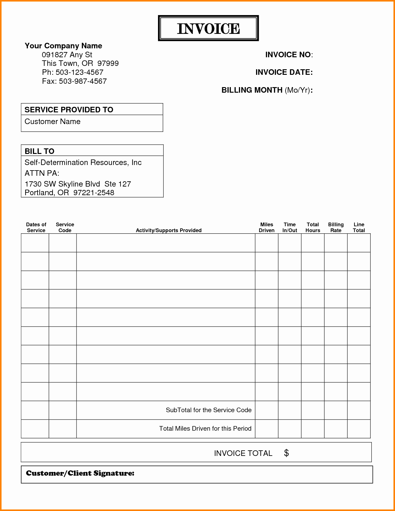 Invoice and Receipt Template New 11 Billing Receipt Template Free
