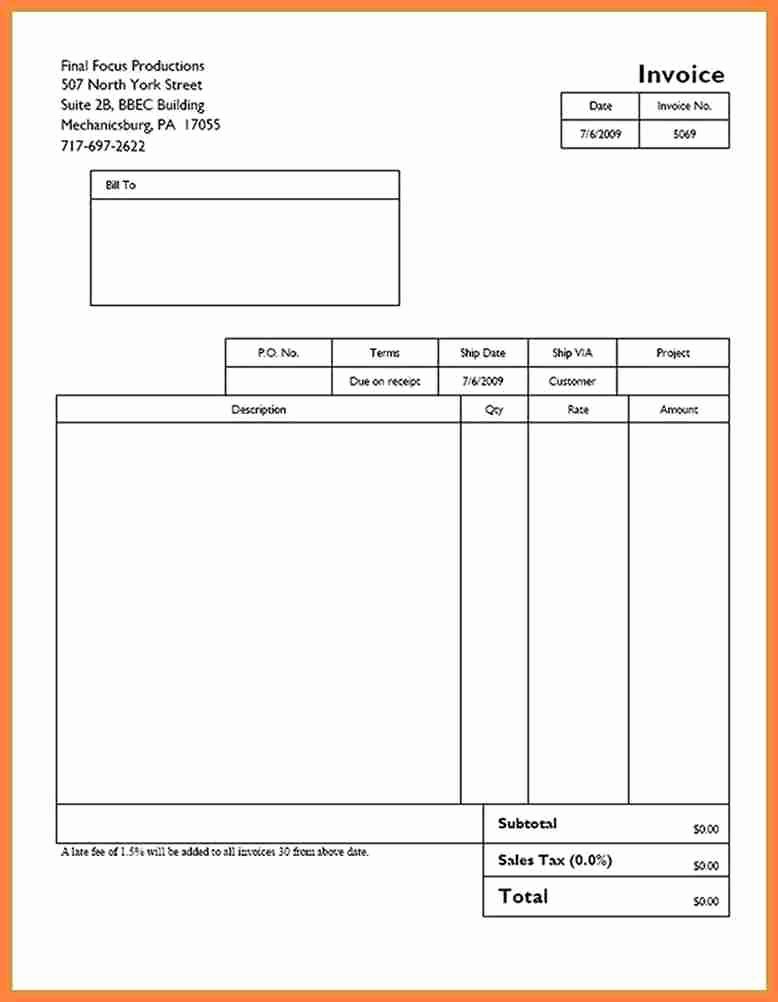 Invoice Spreadsheet Template Free Awesome Service Invoice Template Word Download Free