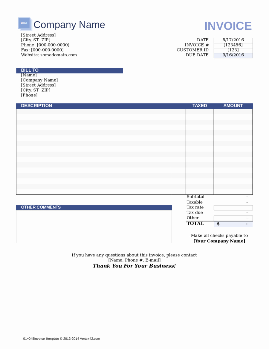Invoice Spreadsheet Template Free Fresh 2019 Invoice Template Fillable Printable Pdf &amp; forms