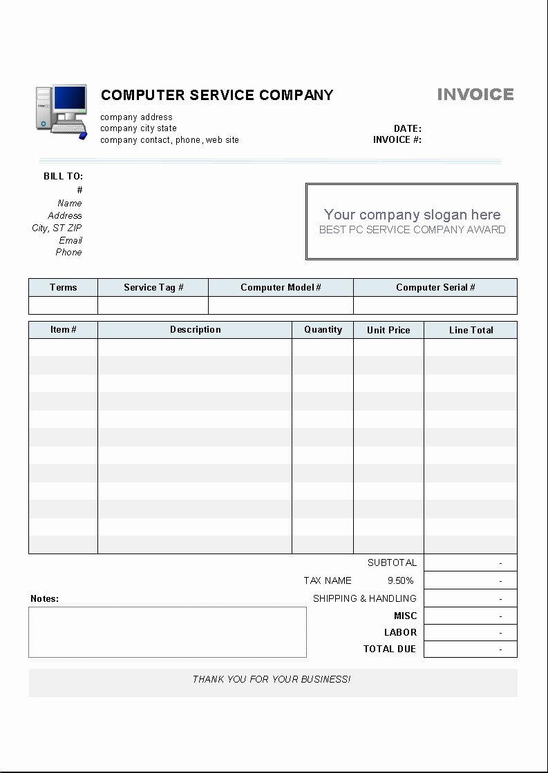 Invoice Spreadsheet Template Free Unique Service Invoice Template Excel Invoice Template Ideas