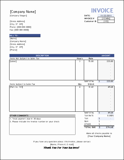 Invoice Template for Consulting Services Best Of Service Invoice Template for Consultants and Service Providers