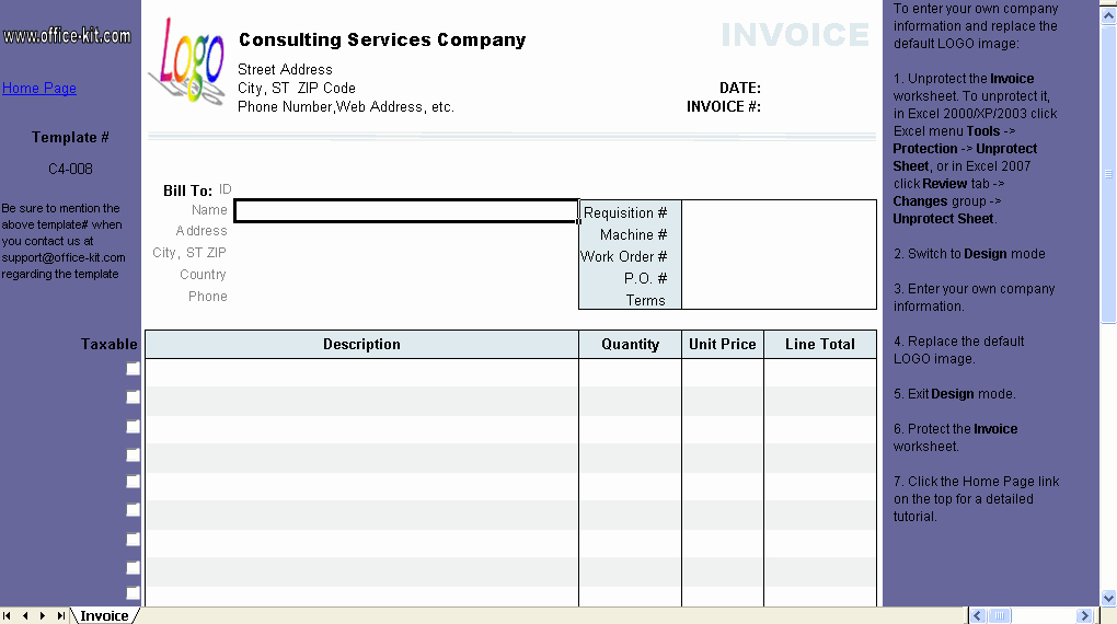 Invoice Template for Consulting Services Elegant Excel Based Consulting Invoice Template Excel Invoice