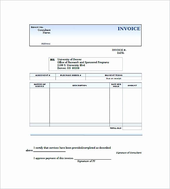Invoice Template for Consulting Services Lovely Consulting Invoice Templates Free Consultant Invoice