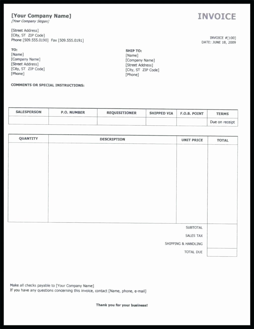 Invoice Template for Contract Work Luxury Template Contract Work Invoice Template