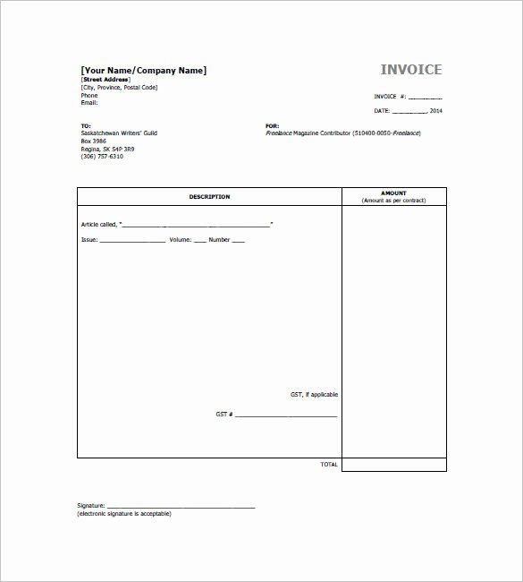 Invoice Template for Freelance Beautiful Freelancer Invoice Template 13 Free Word Excel Pdf
