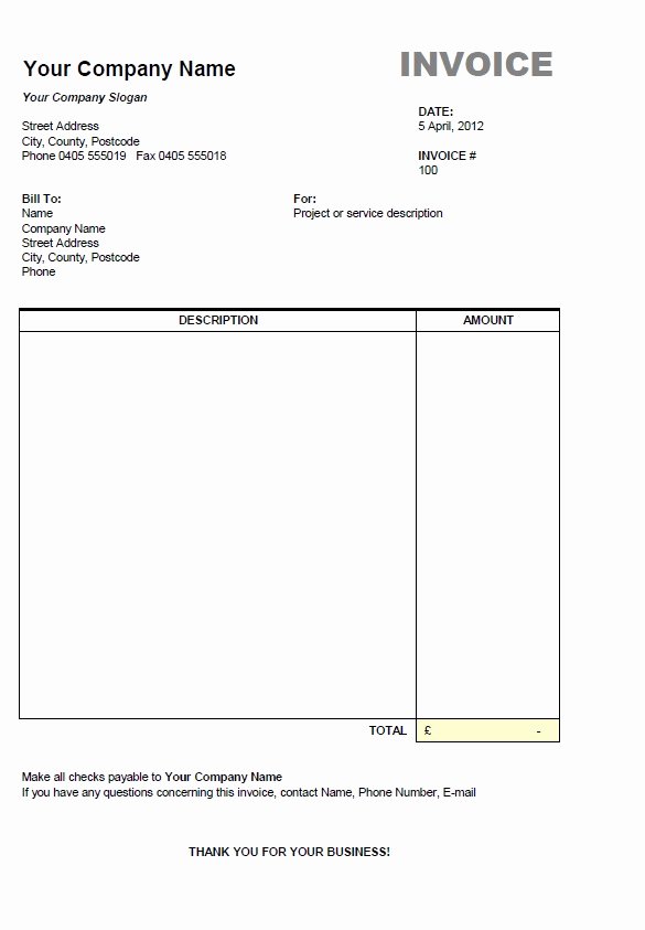 Invoice Template for Freelance Best Of Invoice Template Freelance
