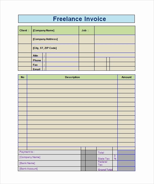Invoice Template for Freelance Inspirational 10 Invoice Templates