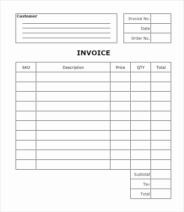 Invoice Template for Hours Worked Awesome Self Employed Invoice Template Free In for Business New to