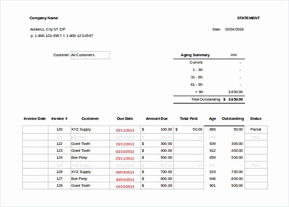 Invoice Tracking Template Excel Lovely Downloadable Invoice Template