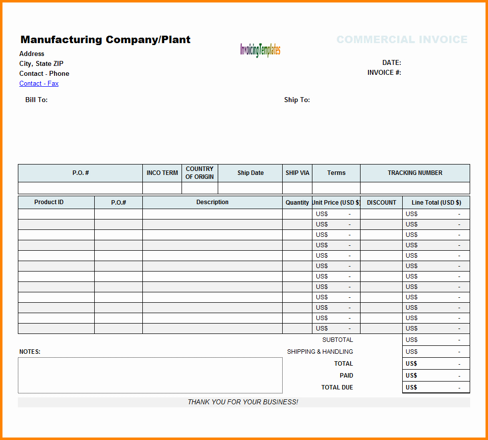 Invoice Tracking Template Excel Luxury 4 format Of Invoice Bill In Excel