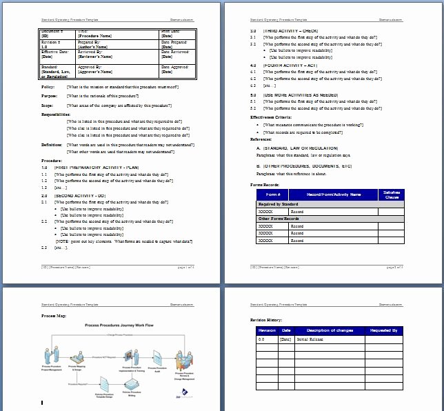 Iso Work Instruction Template Lovely Standard Work Instructions Support